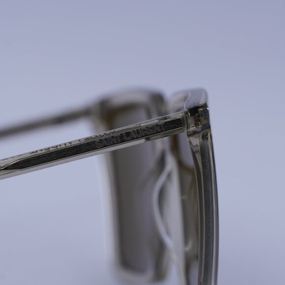 Saint Laurent SL474 005 Sunglasses Yellow Square Frame, Brown Lenses - Picture 5 of 11